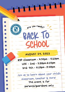 Back to School Night Flyer